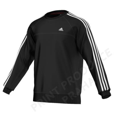 mikina fleece zn. ADIDAS, 80% bavlna, 20% polyester, 300 gr. ESS3CREWS